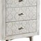 Homeroots 30" White Three Drawer Nightstand 488765 - alternate 6