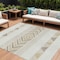 Homeroots 10' X 14' Ivory Beige And Taupe Southwestern Washable Indoor Outdoor Area Rug 613920 - alternate 1