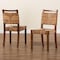 Bali & Pari Cordoba Bohemian Natural Seagrass and Mahogany Wood 2-Piece Dining Chair 249-2PC-13842-ZORO - alternate 9