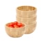 Megachef 4.75 Inch Bamboo Wood Serving Bowl 750122182M - alternate 1