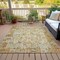 Homeroots 3' X 5' Gold And Ivory Patchwork Washable Indoor Outdoor Area Rug 631425 - alternate 8