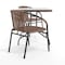 Flash Furniture Square Table Set, Aluminum, Glass, Metal, Plastic, Rattan, Clear TLH-073SQ-037BN2-GG - alternate 13