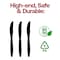Smarty Had A Party Black Plastic Disposable Knives (1000 Knives), 1000PK 420K-BK-CASE - alternate 8