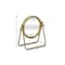 Homeroots 10" Gold Metal Round Tilting Framed Makeup Shaving Tabletop Mirror 716310 - alternate 7