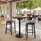 Flash Furniture 31.25" Round Tabletop, Seamless Surface Technology, Dark Brown with 18" Round Black Bar Height Base ST-RD31-WBR-TR18B-GG - alternate 9