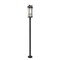 Z-Lite Fortis Sand Black 2 Light Outdoor Post Mounted Fixture 5031PHBR-5012P-BK - alternate 1