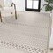 Jonathan Y Ormond High-Low Modern Trellis Geometric Cream/Gray 3 ft. x 5 ft. Indoor/Outdoor Area Rug SBH109A-3 - alternate 7
