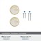 Amerock Accents 1-1/4 inch 32mm Diameter Gold/Mother of Pearl Cabinet Knob, 2PK 2PK36971MOP - alternate 3