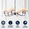 Jonathan Y Phoebe 41.5" 6-Light Grand French Country Farmhouse Adjustable Swooping Arm Candle-Style Metal LED C JYL7624A - alternate 9