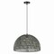 Jonathan Y Campana 20" 1-Light Bohemian Modern Woven Rope/Iron LED Pendant, Gray JYL6504D - alternate 9