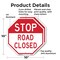 Signmission Stop Road Closed, 10 inch X 10 inch, Aluminum Metal Signs, 2PK OC-A-2PACK-10-310 - alternate 6