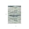 Homeroots 8' X 10' Mint Green Ivory And Denim Blue Abstract Washable Indoor Outdoor Area Rug 612536 - alternate 8
