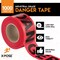 Xpose Safety Danger Tape, PVC, Danger, High Visibility Red, 3 in W., 1000 ft L., 24 PK PDT-24-X - alternate 4