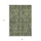 Homeroots 10' X 14' Moss Green and Gray Oriental Washable Non Skid Indoor Outdoor Area Rug 563816 - alternate 8