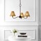 Jonathan Y Grady 27" 3-Light Coastal Farmhouse Adjustable Swooping Arm Metal w/Hand-Woven Rattan Shades LED Cha JYL9559C - alternate 9