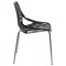 Leisuremod Modern Asbury Dining Chair with Chromed Legs, Black, 2PK AC16BL2 - alternate 8