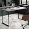 Martha Stewart 23.5 in. D X 47.25 in. W X Engineered Wood, Steel, Gray Top/Oil Rubbed Bronze Frame XU-M-BLK-106-GY-BK-MS - alternate 9