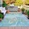 Homeroots 3' X 5' Sky Blue And Ivory Abstract Washable Indoor Outdoor Area Rug 631353 - alternate 8