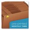 Pendaflex Heavy-Duty Expanding File, 12 Sections, 1/3-Cut Tabs, Legal Size, Redrope R219MHD - alternate 5