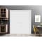 Sartodoors Sliding Closet Double Bi-fold Doors Planum 0990 White Solid Core Modern Interior PLANUM0990DBF-BEM-96 x 80 (4* 24x80) - alternate 4