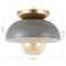 Jonathan Y Paulina 8.5" 1-Light Classic Industrial Iron LED Flush Mount, Gray/Gold Painting JYL1327C - alternate 9