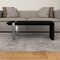 Homeroots 48" Black And Silver Wood And Stainless Steel Distressed Sled Coffee Table 554272 - alternate 2