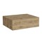 Homeroots 5" Beige Wood One Drawer Floating Nightstand 546184 - alternate 1
