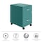 Space Solutions 14.25 in W 2 Drawer Mobile Vertical File Cabinet W/ Accessory Drawer, Teal 25937 - alternate 14