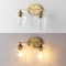 Jonathan Y Jayne 15.75" 2-Light Iron/Glass Cottage Rustic LED Vanity Light, Brass Gold JYL7546B - alternate 9