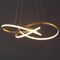 Jonathan Y Alexia 25" Abstract Integrated LED Metal Adjustable Pendant, Gold Painting JYL7219B - alternate 10