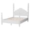 Baxton Studio Martino Four-Poster Platform Bed, King, White 264-14394-ZORO - alternate 7