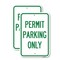 Signmission Permit Parking Only, 18'' X 24'' 2 Signs, Heavy Gauge Aluminum, 2PK A-1824-2PACK-23313 - alternate 1