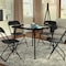Flash Furniture 33.5 W, 33.5 L, 27.75 H, Foam, Medium Density Fiberboard, Metal, Plastic, Vinyl Top, Black 3-JB-2-GG - alternate 14