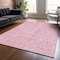 Homeroots 8' X 10' Pink And Ivory Geometric Washable Indoor Outdoor Area Rug 600849 - alternate 8