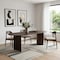 Homeroots 79" Walnut Solid Wood Oval Dining Table 721110 - alternate 4