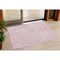 Homeroots 3' X 5' Pink And Ivory Geometric Washable Indoor Outdoor Area Rug 595103 - alternate 1