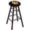 Holland Bar Stool Co Oak Bar Stool, Dark Cherry Finish, Long Beach State University Seat RC30OSDC - alternate 1