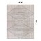 World Rug Gallery Bohemian Stripes Washable Non Slip Area Rug 8 ft x 10 ft Beige WR73BEIGE8X10 - alternate 9