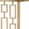Homeroots 72" Gold Metal Four Tier Geometric Bookcase 286632 - alternate 4