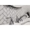 Apollo Tile 10x11 Thassos White, Bardiglio Nuvolato Marble Floor and Wall Mosaic Tile 3.68 sqft/case, 5PK APLDC88H02A - alternate 6
