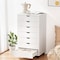 Simple Deluxe 7 Drawer Chest, Storage Cabinet Dressers with Wheels, Dressers Storage Cabinets, Dresser Mobile Cab 3A88CHEST7C01WHT - alternate 7