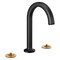 Brizo Kintsu Widespread Lavatory Faucet with Arc Spout, Less Handles Matte Black 65306LF-BLLHP - alternate 5