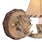Vaxcel Lodge 1 Light Rustic Wood Antler Armed Wall Sconce Faux Leather Shade WL33041NS - alternate 5