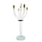 Homeroots 20" Clear Gold And Silver Crystal Tabletop Candelabra Candle Holder 590250 - alternate 6