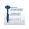 Kreg Blue-Kote Pocket-Hole Screw #8 Thread, 2 in L, Coarse Thread, Maxi-Loc Head, Sharp Point, Zinc SML-C2B-250 - alternate 4