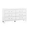 Homeroots 58" White Wood Six Drawer Double Dresser 564675 - alternate 13