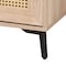 Baxton Studio Pavone Mid-Century Modern Oak Brown Wood Kitchen Cabinet 252-14025-ZORO - alternate 8