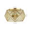 Jonathan Y Violet 12.5" 2-Light Industrial Vintage Iron/Glass LED Flush Mount, Brass Gold JYL9927A - alternate 9