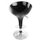 Elama 2 Piece Modern Bombo Adjustable Bar Stool in Black with Chrome Base ELM-803-BLK - alternate 8