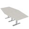 Skutchi Designs 8ft Hexagon Conference Table With Power | Harmony Series | 8 Person Meeting Room Table HAR-HEX.IR-48X96-T-K458-NA - alternate 1